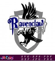 Ravenclaw House Crest From Harry Potter SVG