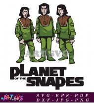 Planet Of The Snapes Funny Cartoon SVG