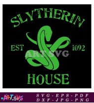 Slytherin House Snake Hogwarts SVG