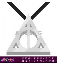 Deathly Hallows Triangle Symbol Magical Power SVG