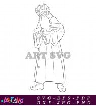 Dumbledore Illustration Harry Potter Magic Wizard SVG