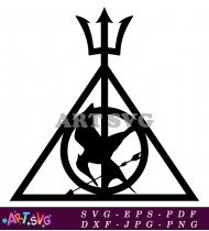 Deathly Hallows Harry Potter Symbol SVG