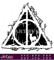 Harry Potter Deathly Hallows Symbol SVG 3