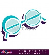 Harry Potter Round Eye Glasses Magical Prop SVG