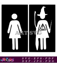 Harry Potter Male Female Icon Symbol SVG 1