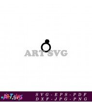 Simple Black Ring Graphic Design Illustration SVG