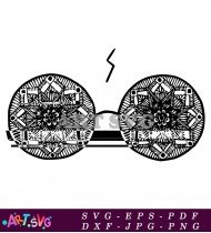 Harry Potter Design Glasses Pattern Graphic SVG