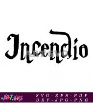 Hufflepuff Incendio Spell Design SVG