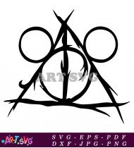 Harry Potter Deathly Hallows Symbol SVG 8