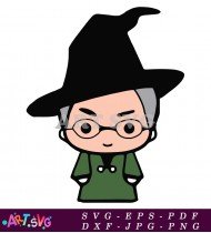 Harry Potter Professor McGonagall Character SVG 1