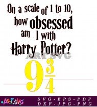 Harry Potter Obsession Scale Fan Art SVG