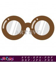 Professor Minerva McGonagall Round Glasses SVG 1