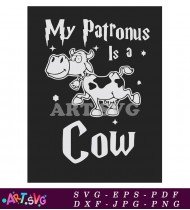 My Patronus Is A Cow Funny Graphic SVG 1