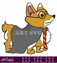 Corgi Wizarding School Dog SVG 1