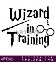 Wizard In Training Magic Wand Design SVG