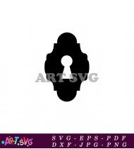 Keyhole Silhouette Symbol Mystical Secrets Unlock SVG