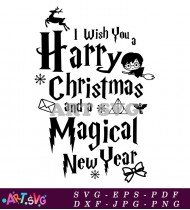 I Wish You A Happy Christmas And A SVG