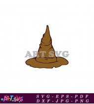 Brown Sorting Hat Harry Potter SVG