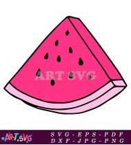 Watermelon Slice Clipart Vector Free Download SVG