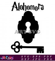 Alohomora Keyhole Unlock Spell SVG