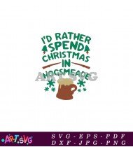 Hogwarts Christmas Mug SVG