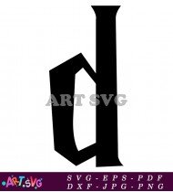 Harry Potter Letter Font Graphics Design SVG 1