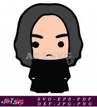 Severus Snape Character From Harry Potter Series SVG