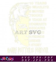 Harry Potter Is Forever Text Art SVG