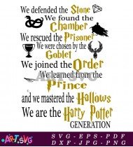 Harry Potter Generation Master Wizard Spells SVG 1