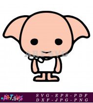 Dobby The House Elf Character Illustration SVG