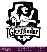 Gryffindor Crest Harry Potter Fan Art Design SVG