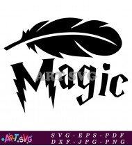 Magic With Lightning Bolt Harry Potter SVG