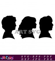 Harry Potter Silhouette Characters Design SVG