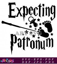 Expecting A Patronus Baby Feet SVG 1