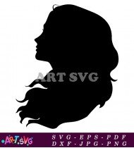 Hermione Granger Silhouette In Profile SVG