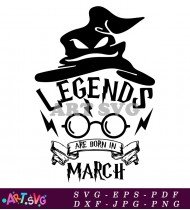 Legends Are Born March Harry Potter SVG 1