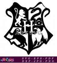 The Hogwarts Coat of Arms SVG 1