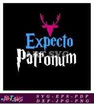 Expecto Patronum With Deer Patronus SVG 1