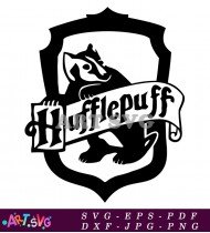 Hufflepuff Harry Potter Logo Mascot SVG