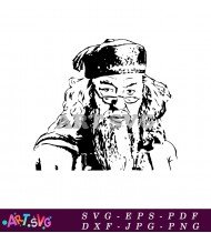 Professor Dumbledore Harry Potter Portrait SVG