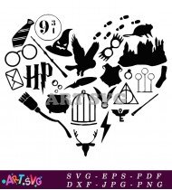 Harry Potter Movie Icon Set For Fan SVG