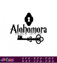 Alohomora Charm Harry Potter Magic Wizard Spell SVG 1