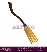 Golden Broomstick For Harry Potter Enthusiasts SVG