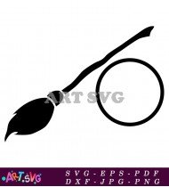 Black And White Broom For Magic Fans SVG