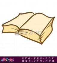 Closed Book With Brown Cover Illustration SVG