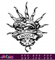 Magical Chocolate Frog Vector Illustration SVG