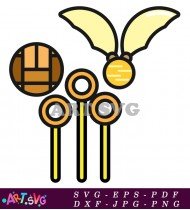 Golden Snitch Magical Object SVG