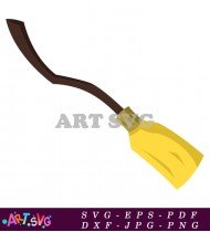 Broomstick Flying Object Cartoon SVG