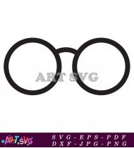 Magical Round Eyeglasses With No Frames SVG