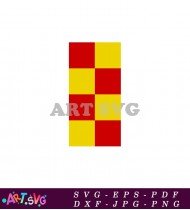 Gryffindor House Colors Red And Gold Checkered SVG